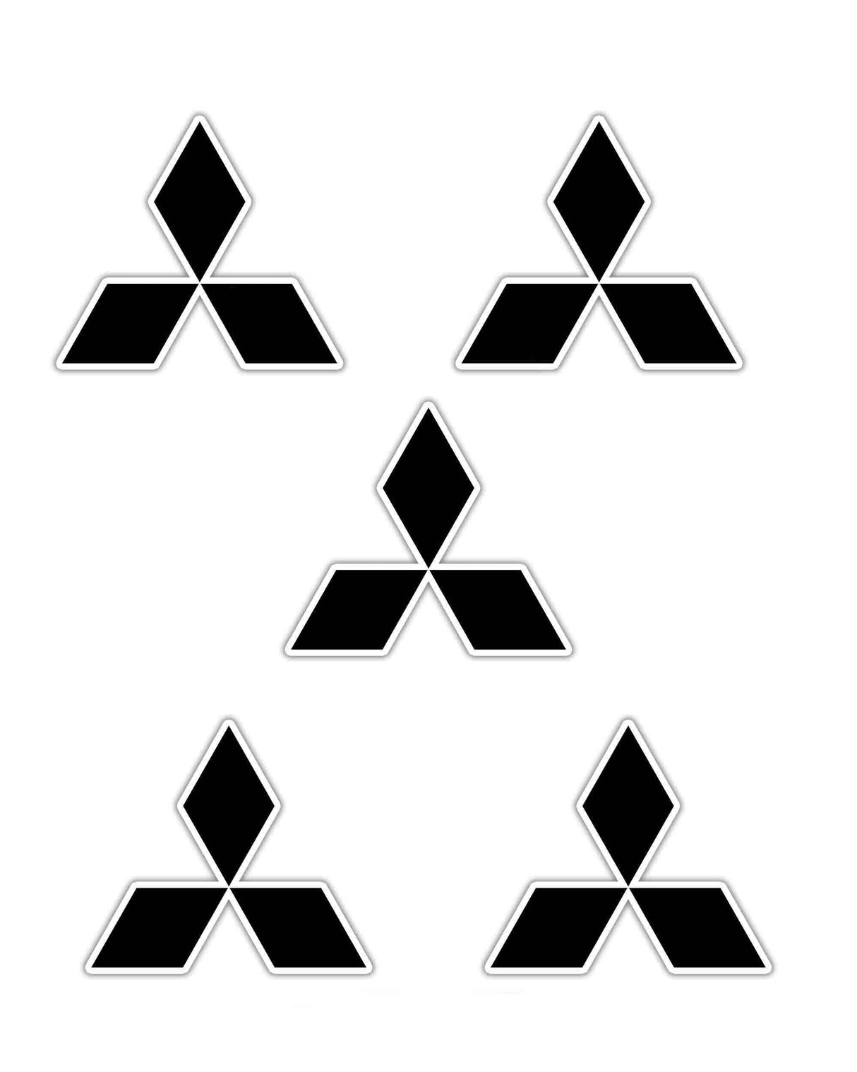 Evo Diamond Sticker Pack - Black
