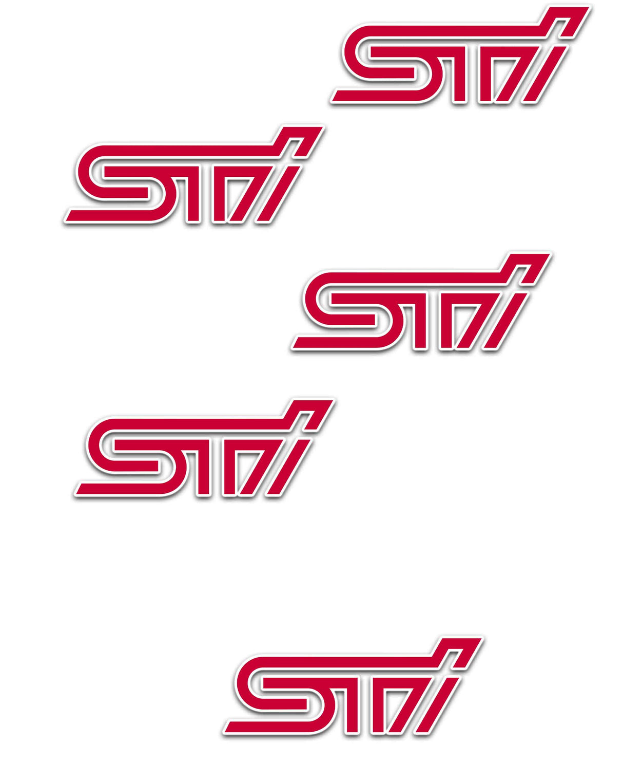 STI Logo Sticker Pack (5)