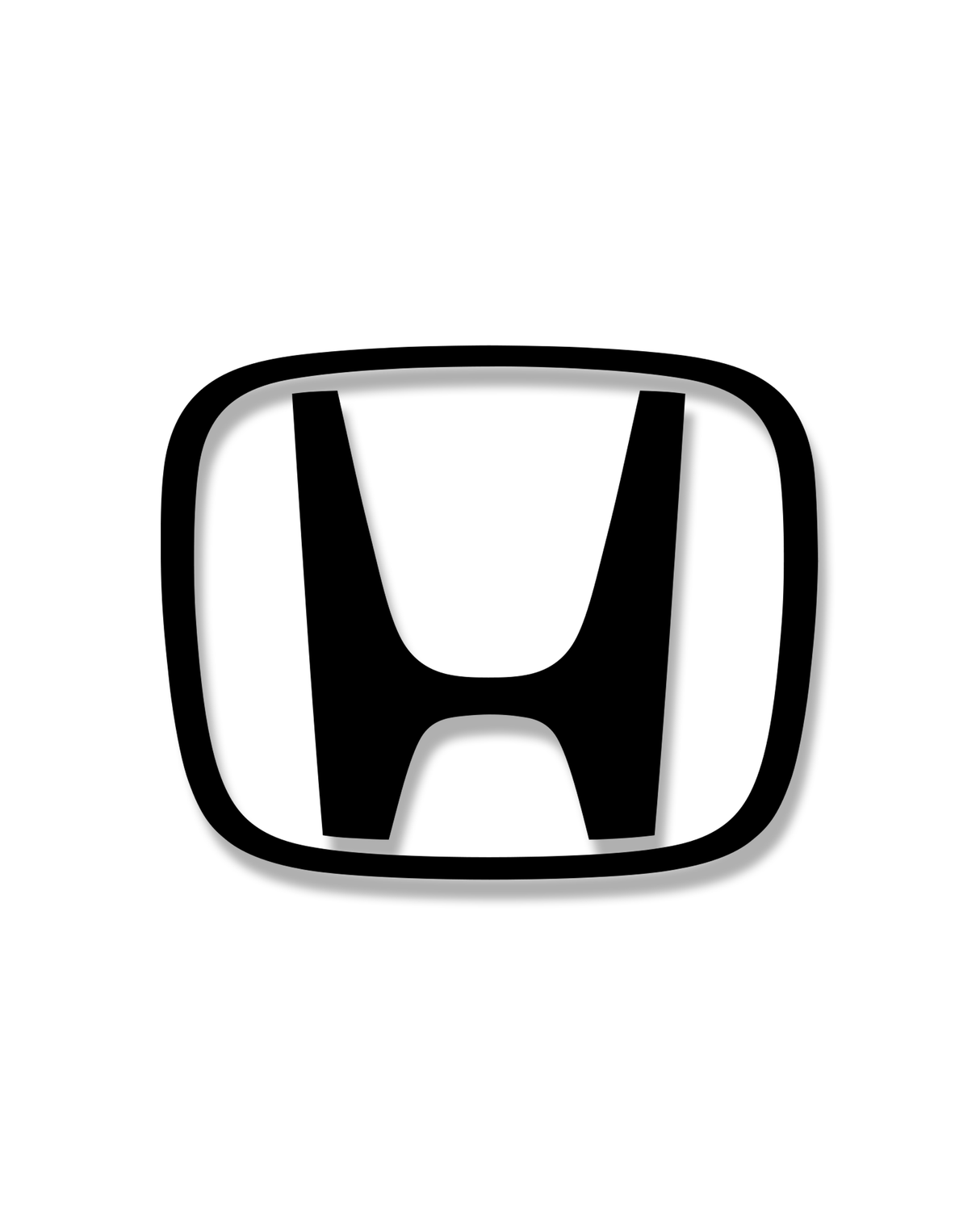 Honda "H" Sticker - Black