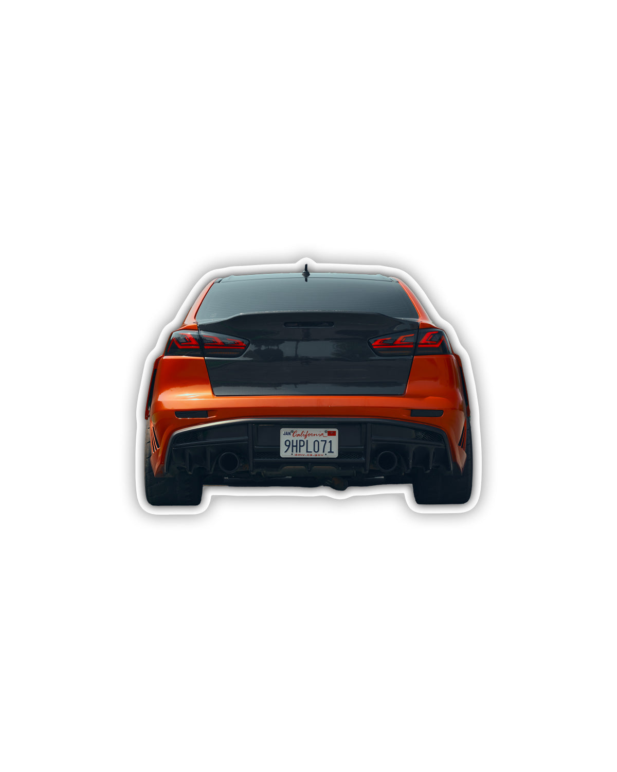 Widebody Evo X Sticker (Rear Profile)