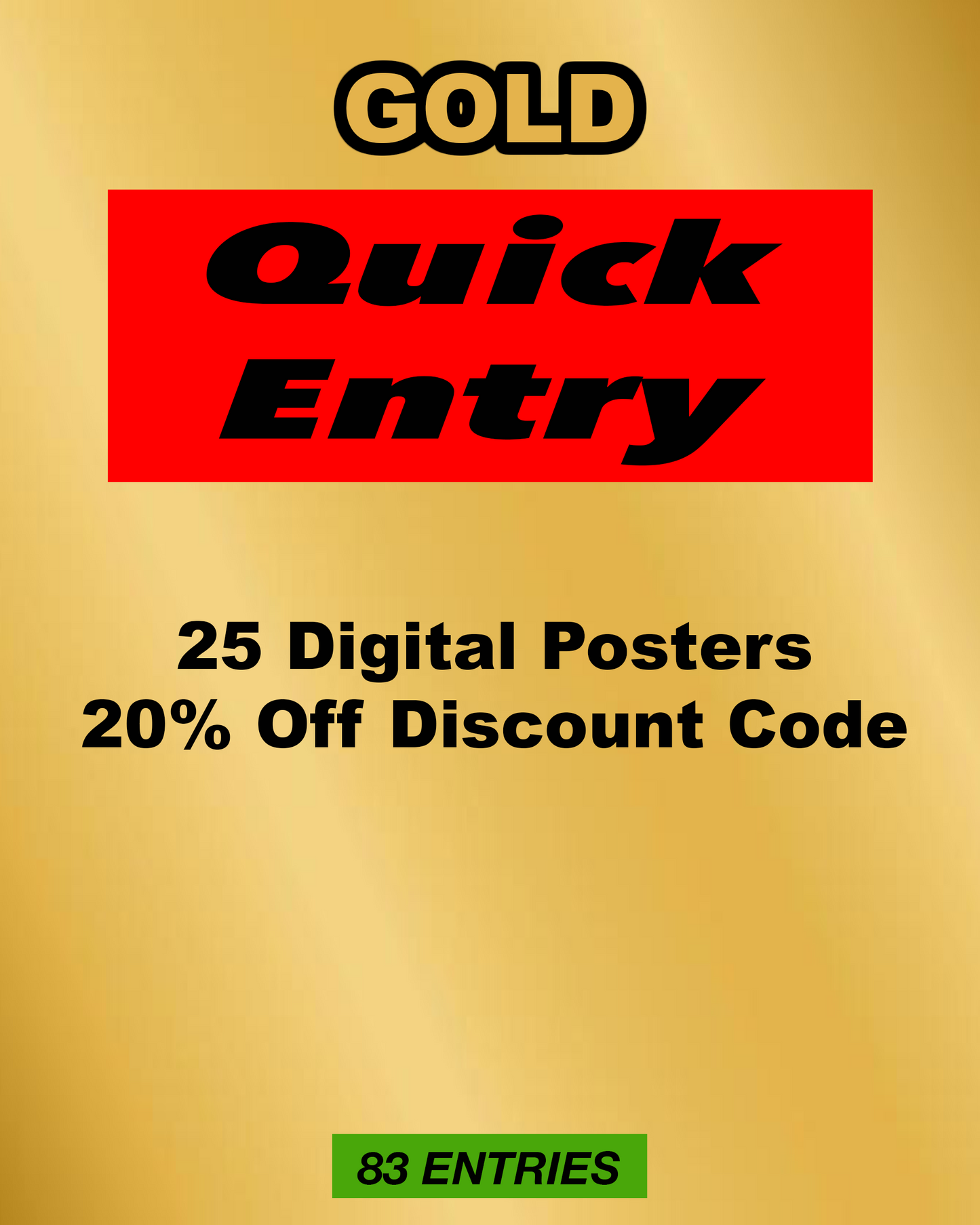 Mitsubishi Evo X Quick Entry - Gold