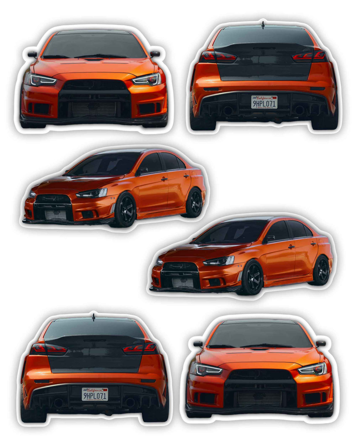 Widebody Evo X Sticker Pack