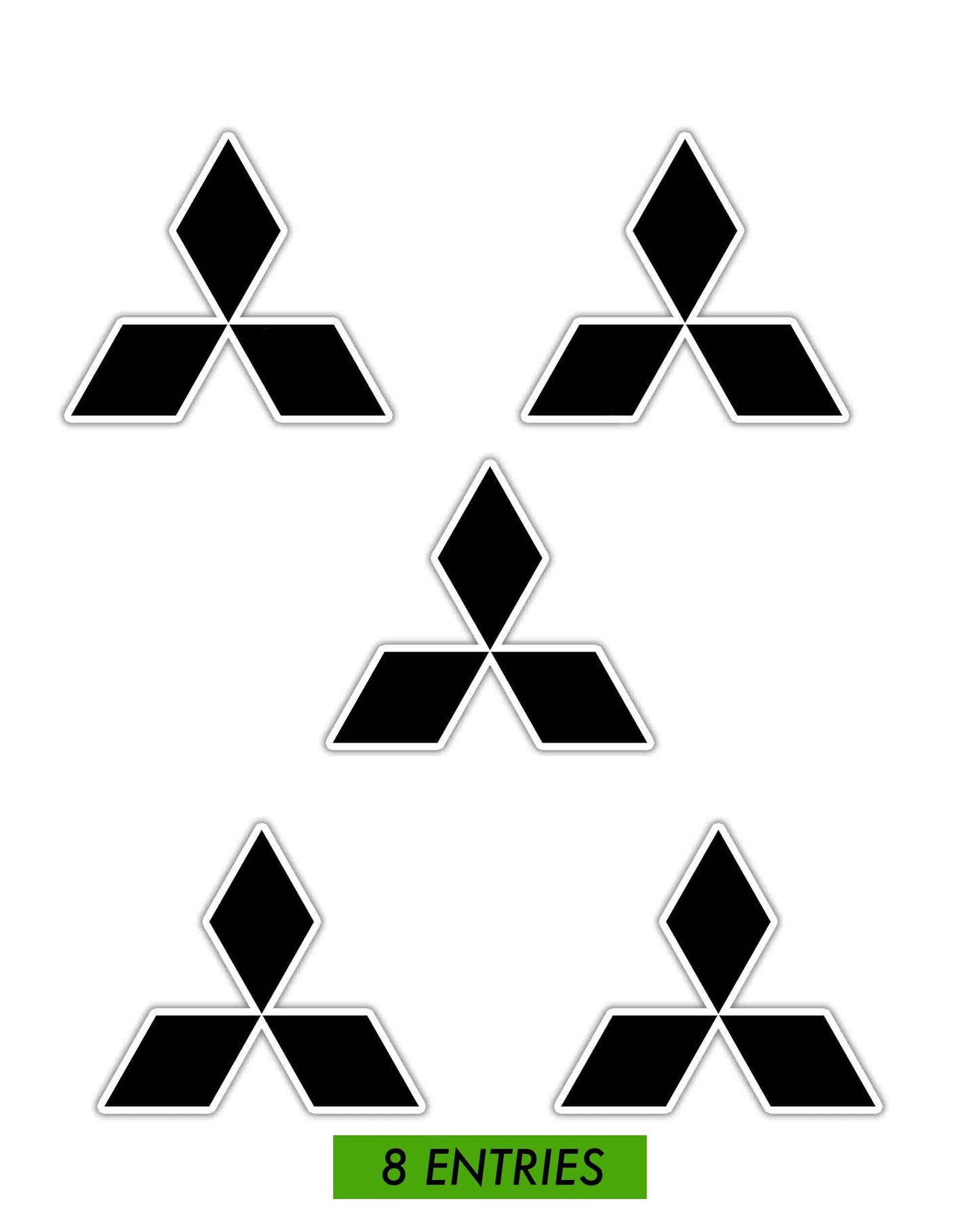 Evo Diamond Sticker Pack - Black