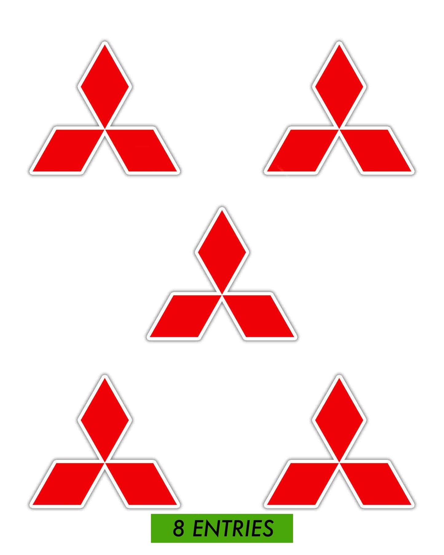 Evo Diamond Sticker Pack - Red